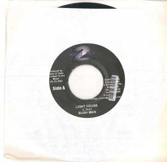 7inch Record BUSH MAN - Light House NONE HEART ART 2002 Jamaica Reggae, Ska & Dub Used