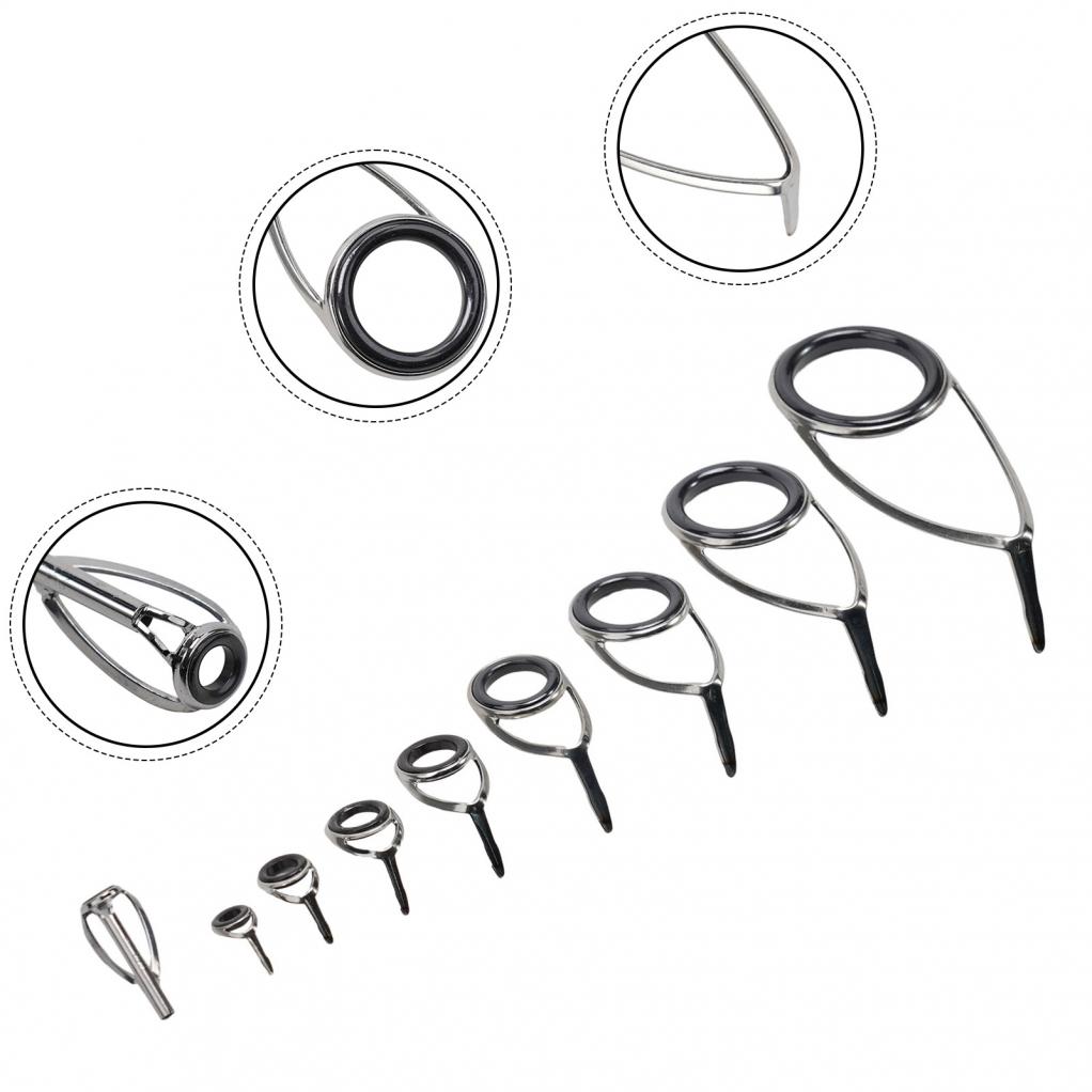 Rod Guides Fishing Rod Top Ring Set Building Ceramic Kit Repair