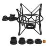Jectse Microphone Shock Mount Zinc Alloy Universal Anti-vibration Stand Recording Studio Black
