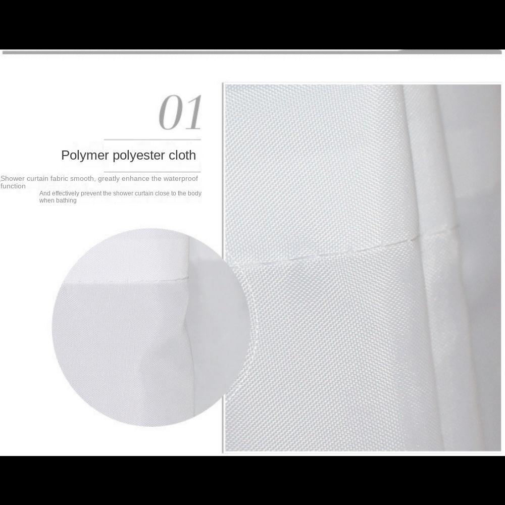 3D Waterproof Bathroom Shower Curtain Mildew Proof Thickened Polyester Bath Curtain Shower Curtains Environmental Toilet Door Curtain