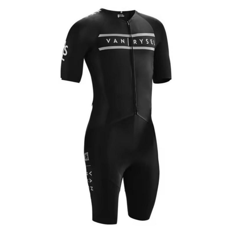 

Short-sleeved Triathlon Onepiece Riding Suit Bicycle Mountain Bike Racing L