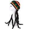 Creative Jamaican Beanie Hat With Breathable Spandex For Womens Halloween Party Accessory