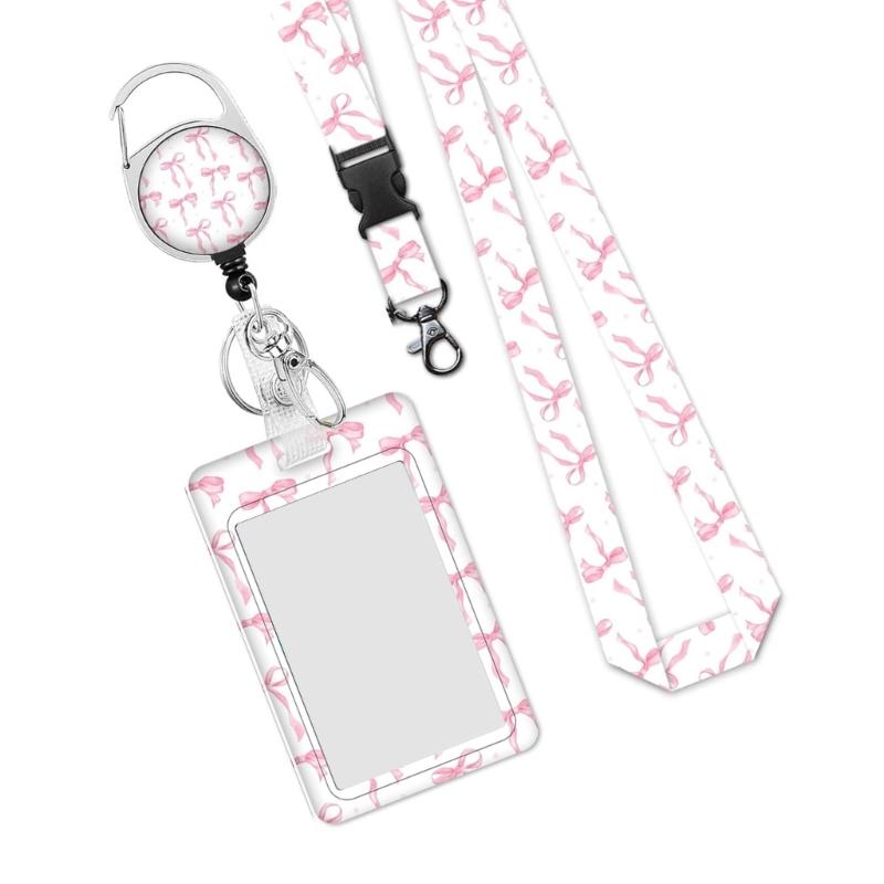 

Retractable Lanyard Badge Holder Lanyards with Card Holder Retractable Badge Reel Clip with Identity Card Badge Holder 1