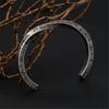 Simple Nordic Rune Bracelet Nordic Inspired Rune Open Cuff Bracelet for Men Stainless Steel Designs Bangle