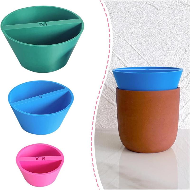 3Pcs Rim Cone Pottery Tool Home Painting Multiple Sizes Ceramic Rim Shaper Cone 3D Printed Pottery Tool Fixing Rims