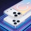 Applicable to iphone17 magnetic mobile phone case Apple 17promax laser gradual change 16pro chameleon skin feeling case