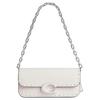 Idol 23 Studded Magnetic Closure Leather Tote Shoulder Crossbody Bag Medium Women Bags Bright-Nickel Pink White CU038-LHCHK
