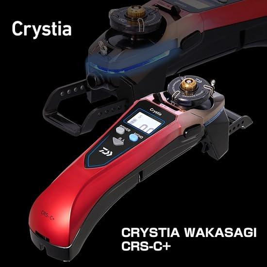 Daiwa Wakasagi Electric Reel Crystia Wakasagi CRS-C+ Metal Gunmetal/White Gradation