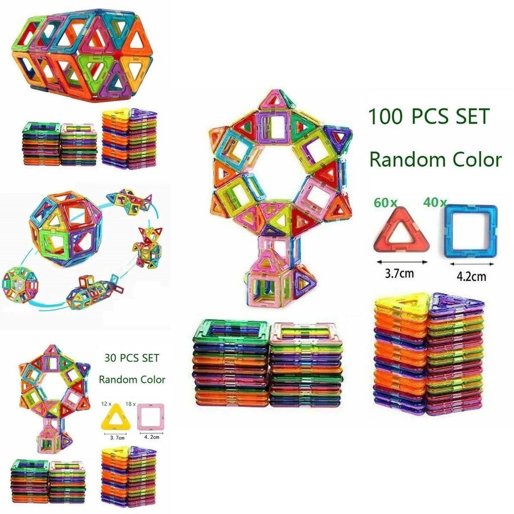 Magnetische Bausteine Konstruktionsset mit lebendigen, mehrfarbigen Teilen für kreative Kinder und entspannende Erwachsene