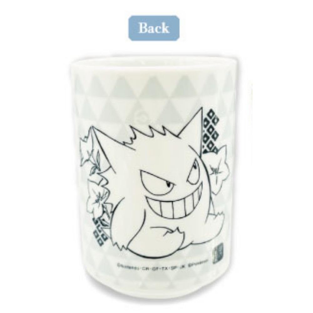 Marimo Craft Japanese Pattern Gengar x Pokémon Teacup, & Umbreon, Approx. 70 H100mm, PKM-920