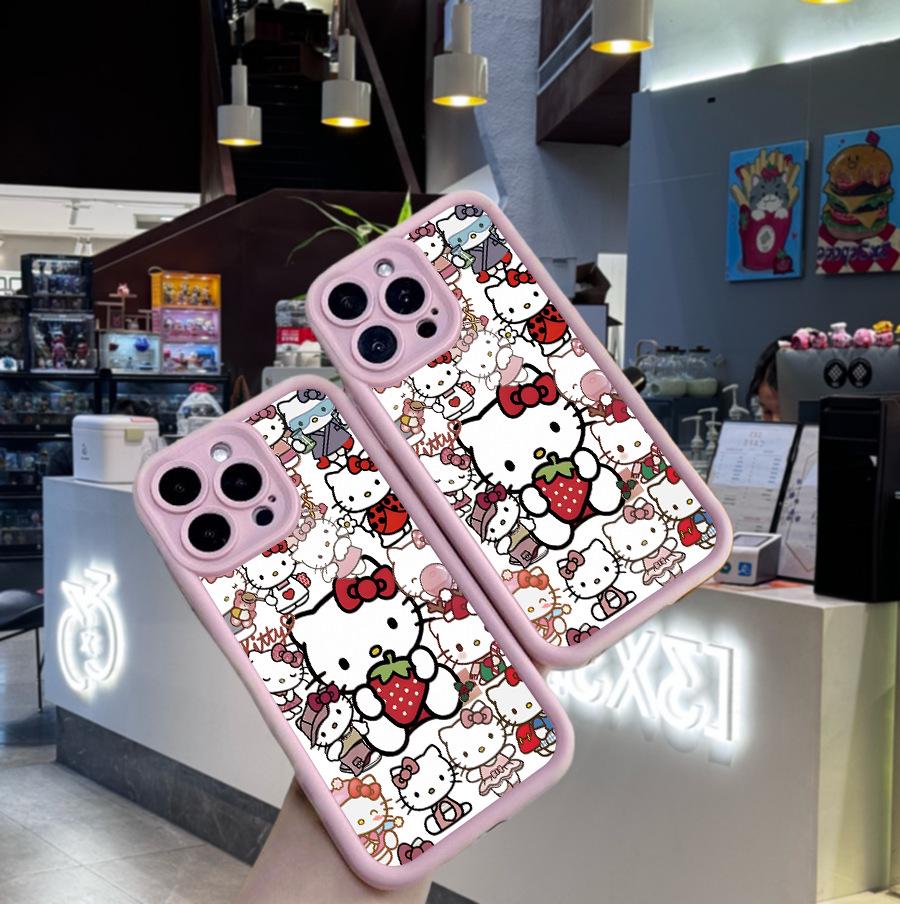 Sanrio TK Sandpaper Cute Pink Phone Case for Apple 16