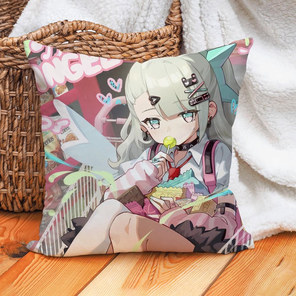 Zenless Zone Zero Angels Of Delusion Aod Pillow Case Home Cushion Cover Suitable For Office Sofa Car Suitable For All Seasons