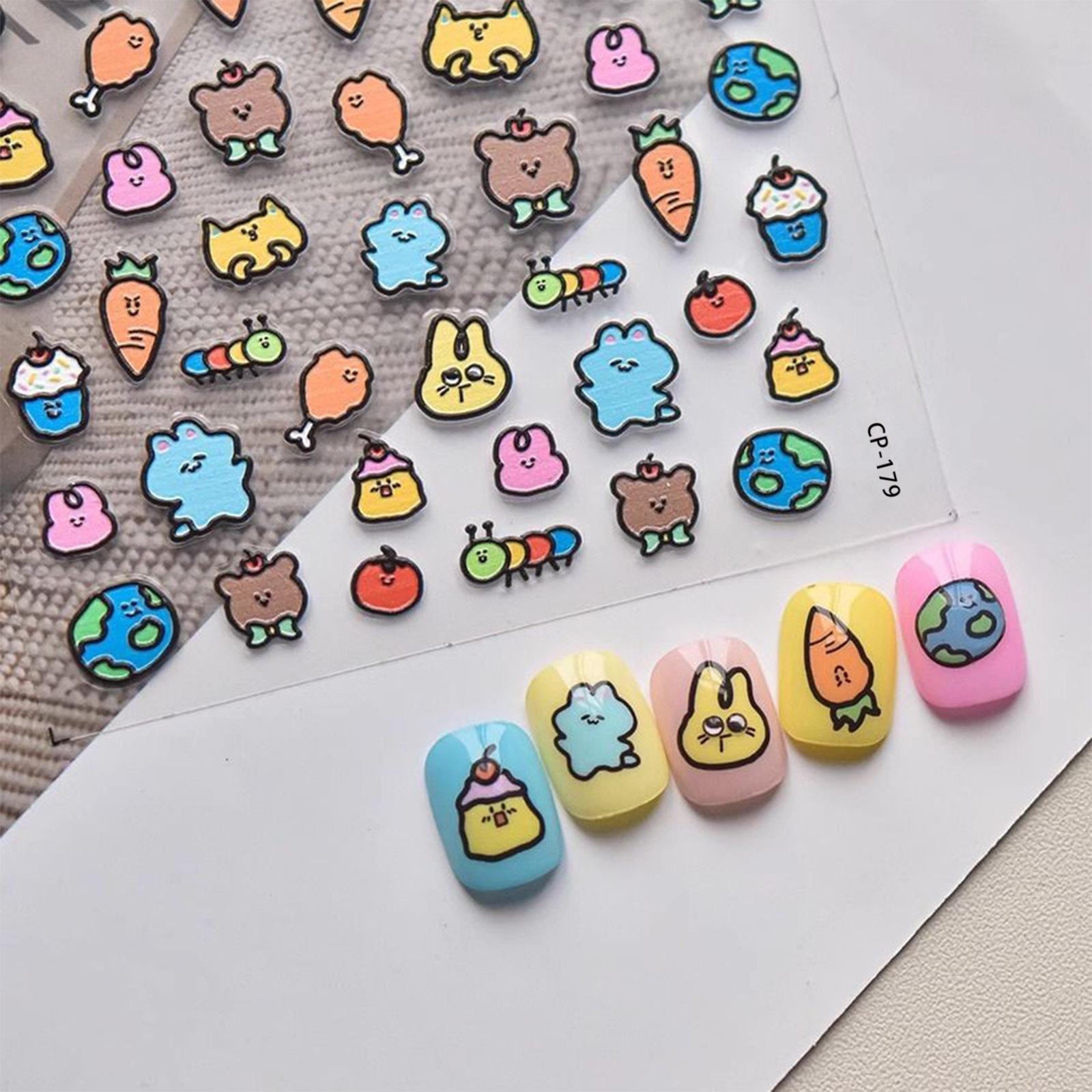 

Kids Cute Animal Nail Art & DIY Phone/Notebook Stickers