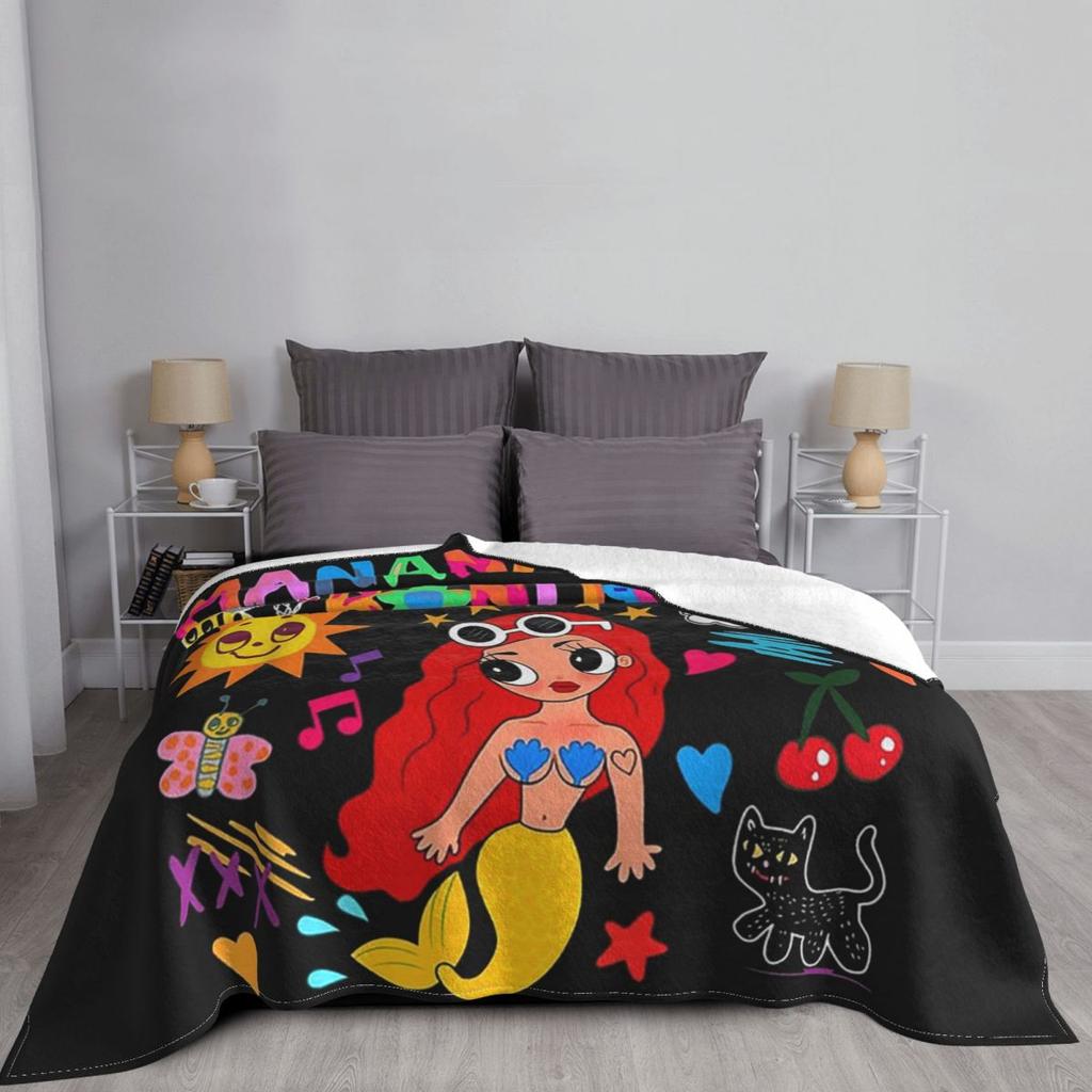 Manana Sera Bonito Colombian Music Singer Karol G Blanket Soft Warm Flannel Throw Blanket Bedding for Living Room Picnic Couch