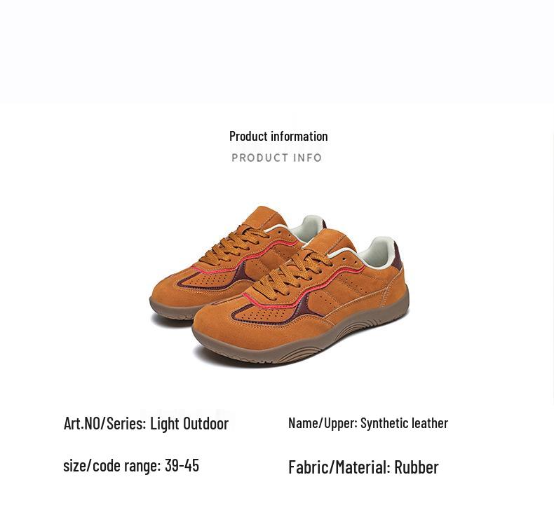 Men's Cross-Border Low-Top Lace-Up Autumn Wide Toe Casual Barefoot Flat Shoes, Plus Size Trendy Style