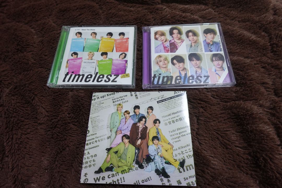 

[USED] timelesz Steal The Show Recipe First Limited Edition A B Regular Edition