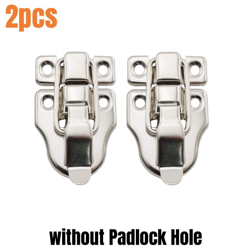 

2sets With Lock Hole Vintage Jewelry Wood Box Hasps,Drawer Latches Decor Suitcases Hasp Latch Buckle Clasp Furniture Hardware