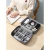 1 pc Large-capacity storage bag, multi-functional waterproof data cable, headphone bag, partitioned cosmetic bag, convenient tra