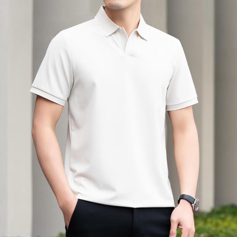 Eleten Men s Breathable Lapel Short Sleeve Polo Shirt M