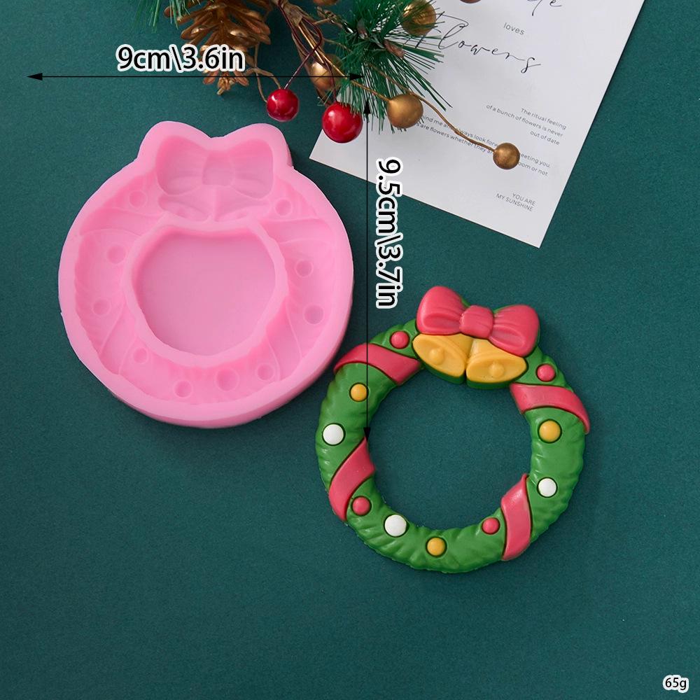 2025 Christmas Cartoon Snowman Tree Merry Christmas Silicone Cake Mold