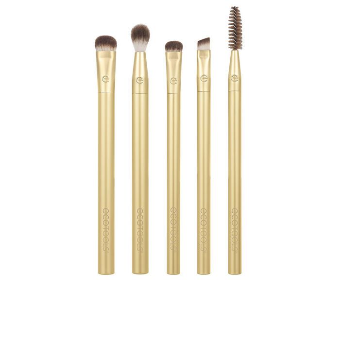 LIGHTENING SET FOR PRECIOUS METALS - 5 Brushes - 100% Vegan - Recycled Aluminum - Soft Bristles