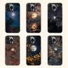 Moon and Flowers Case for iPhone 11 12 13 14 15 16 17 Pro Max XS X XR Cover