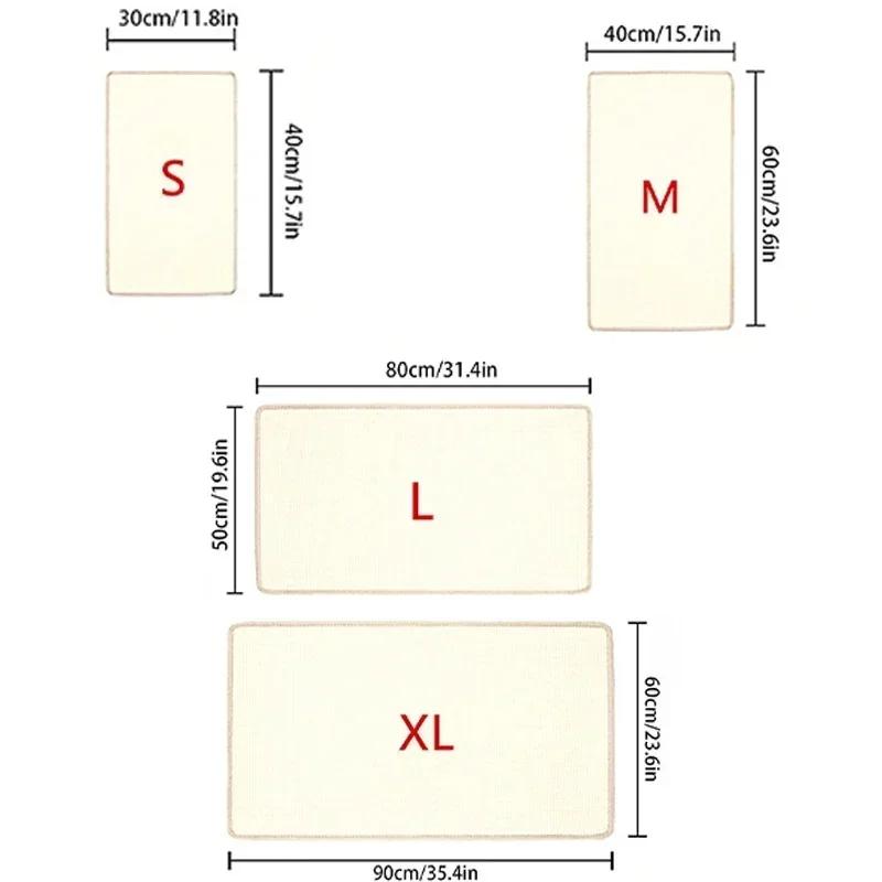 Pet Cat Scratching Board Natural Sisal Cat Scratcher Blanket Post Mat Pet Toy Protecting Furniture Sofa Cushion Pet Supplies