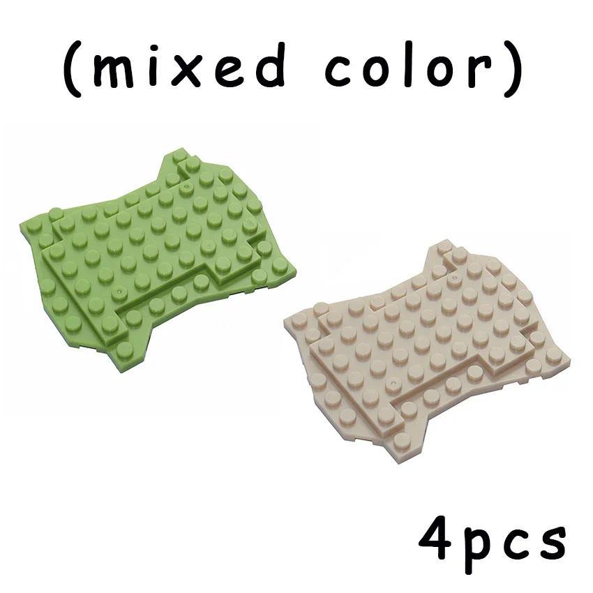 

4pcs 8x10 Irregular Special Baseplate City MOC Accessories Plant Trees Forest Garden Scene Parts DIY Building Block Assemble Bricks