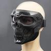 Totenkopfmaske Motorradmaske Fahrradfahren Winddicht Vollgesicht Skelett Schutzmaske Farbige Brille Taktisches Radfahren Fahrrad