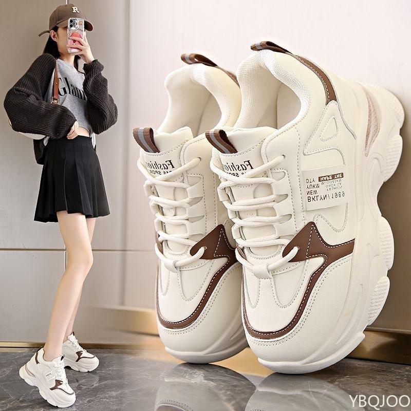New Spring Autumn Fashionable Versatile Women Sport Shoes Trend Thick Bottom Sneakers Casual Comfortable Running Shoes