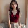 Tangerine Knitted Sleeveless Vest: 2025 Exquisite Summer Thai Camisole
