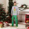 Parent-child Christmas Print Home Suit Long-sleeved Top And Pants