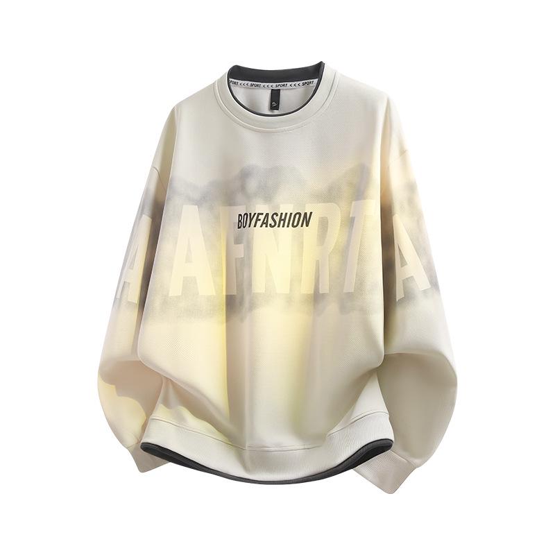 Trendy Men s Printed Hoodie: Warm, Versatile, Plus Velvet, Casual Autumn/Winter Style for Couples M