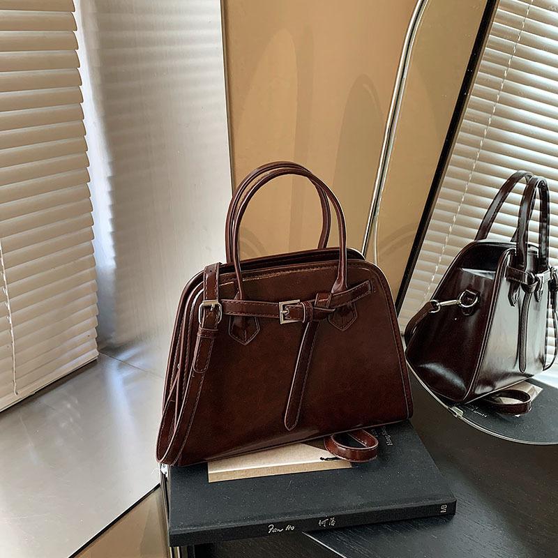French niche texture handbag women's handbag 2025 new simple small square bag versatile shoulder crossbody bag