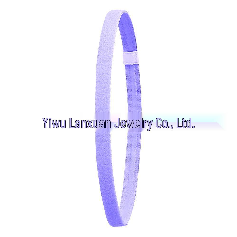 Elastic Candy Color Sports Yoga Headband - Popular European & American Hair Accessory for Running & Football.