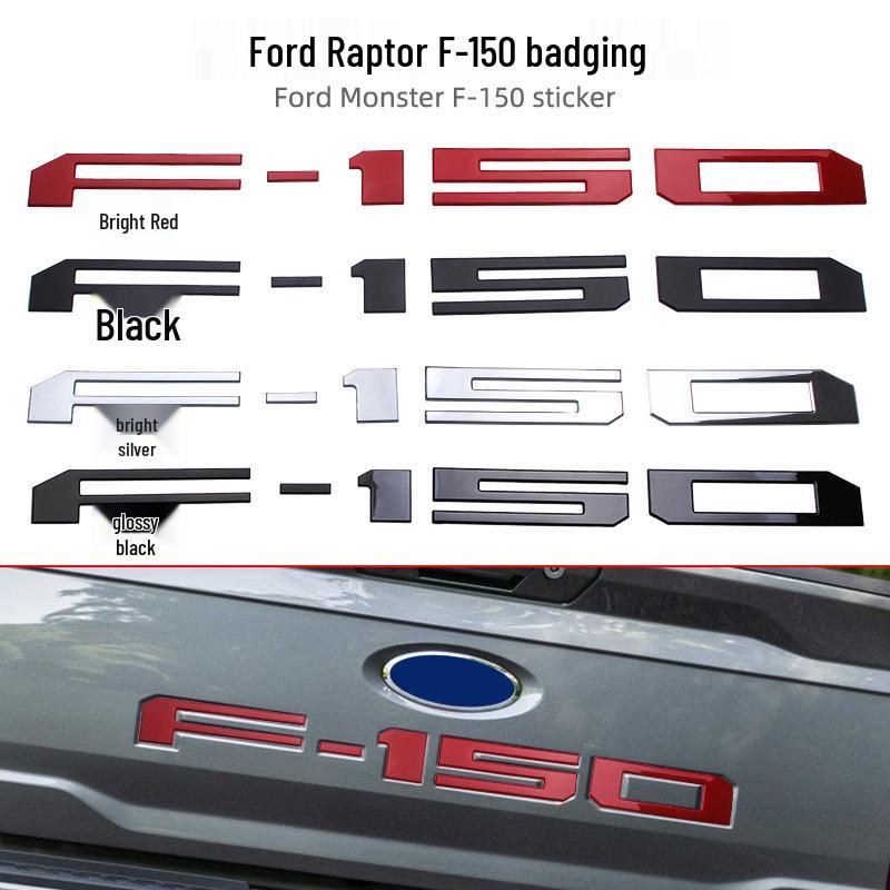 Ford Raptor F150 Rear Tailgate Logo ABS Sticker Decoration