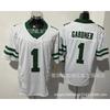 New York Jets NFL Football Jersey Ahmad Gardner 1 Authentic Style Cotton Mens Team Sports Apparel