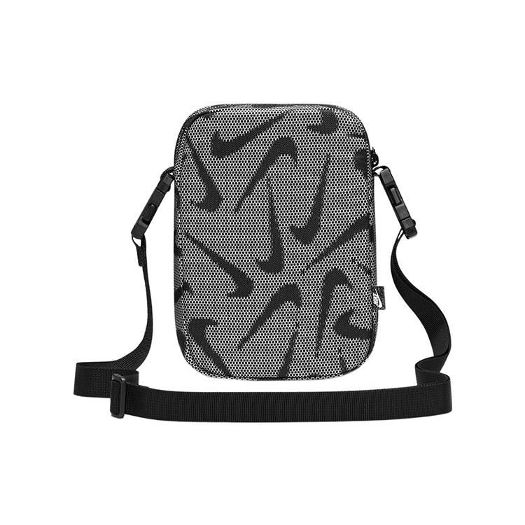 New Nike Fabric Crossbody Bag Regular Unisex Black White DQ5738-010