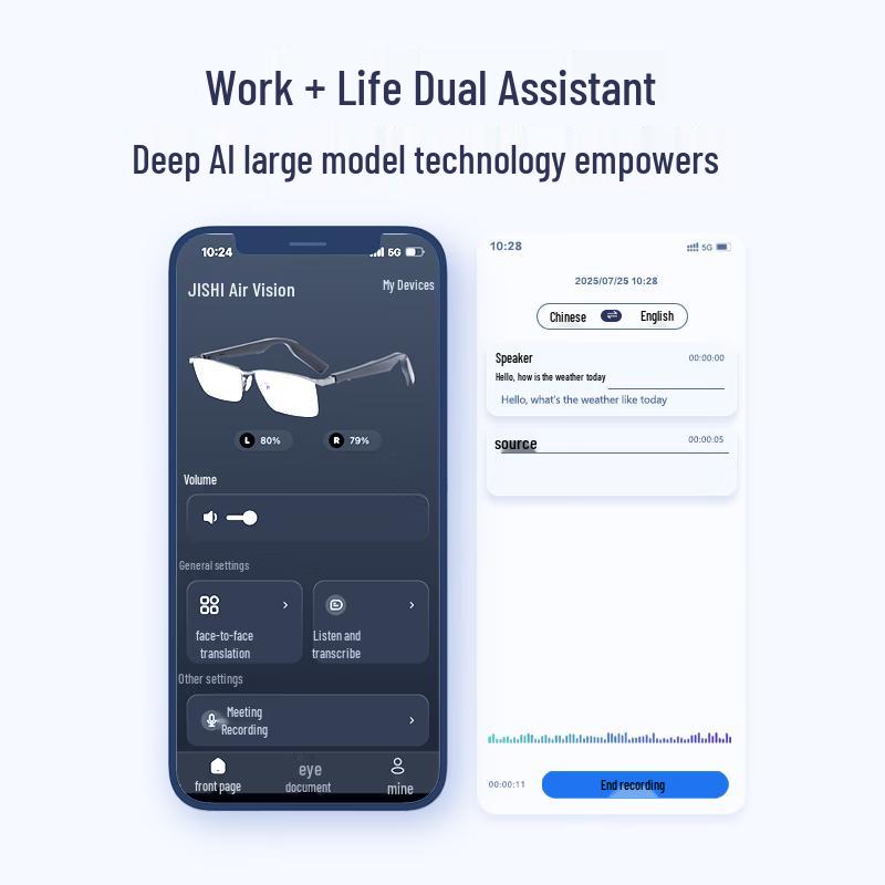 El Gaze Shadow Clone AI Smart Glasses
