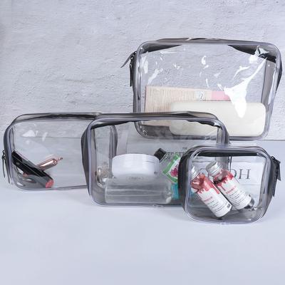 Protection Transparent Zipper PVC Makeup Case Storage Pouch Cosmetic Bags Toiletry Bag