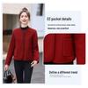 2024 Women's Petite Single-Breasted Slim Wool Coat in Solid Colors - Trendy Short Design for Winter