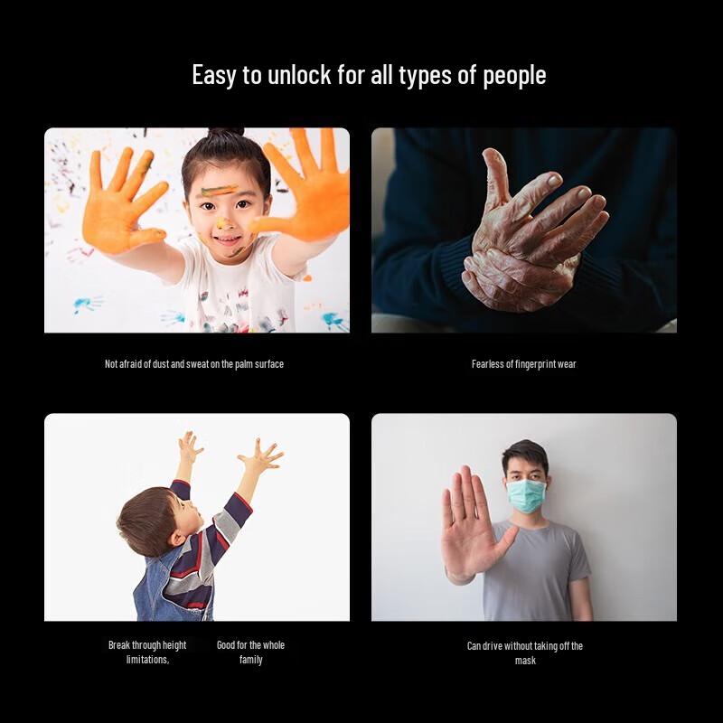 TCL K9G Max Smart Door Lock with AI Dual Camera and Palm Vein