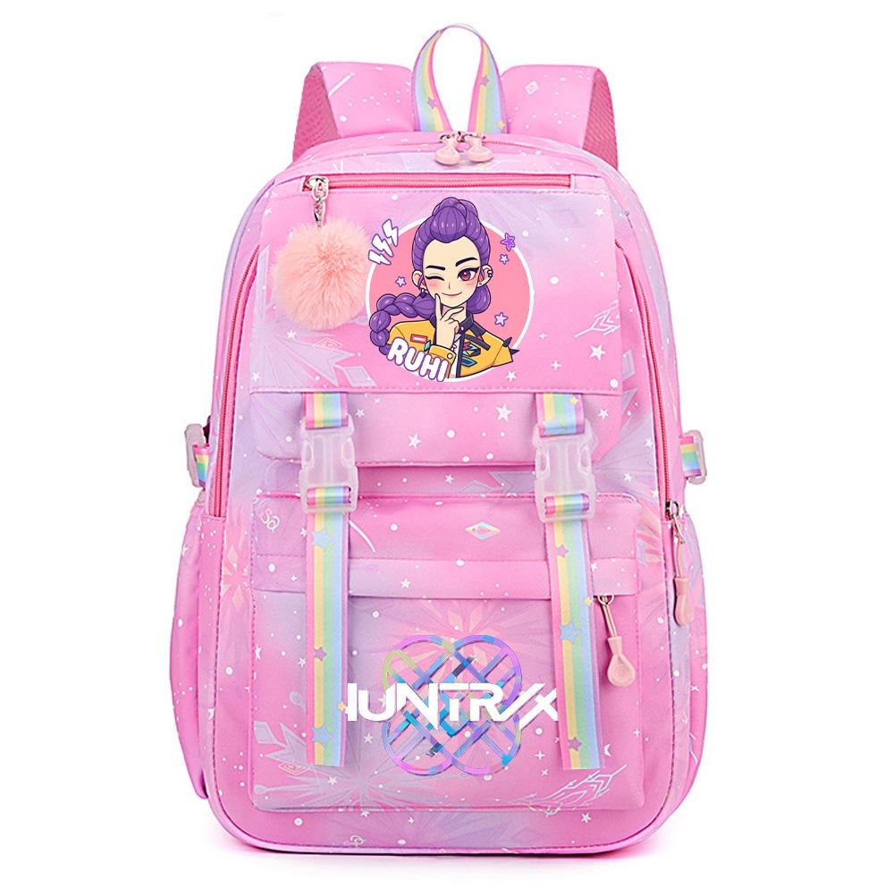 K-Pop Dämonenjäger Bedruckter Wasserdichter Rucksack mit Großer Kapazität Teenger Schüler Mädchen Junge Schultasche Buchtasche Damen Große Kapazität Reisetasche Geschenk