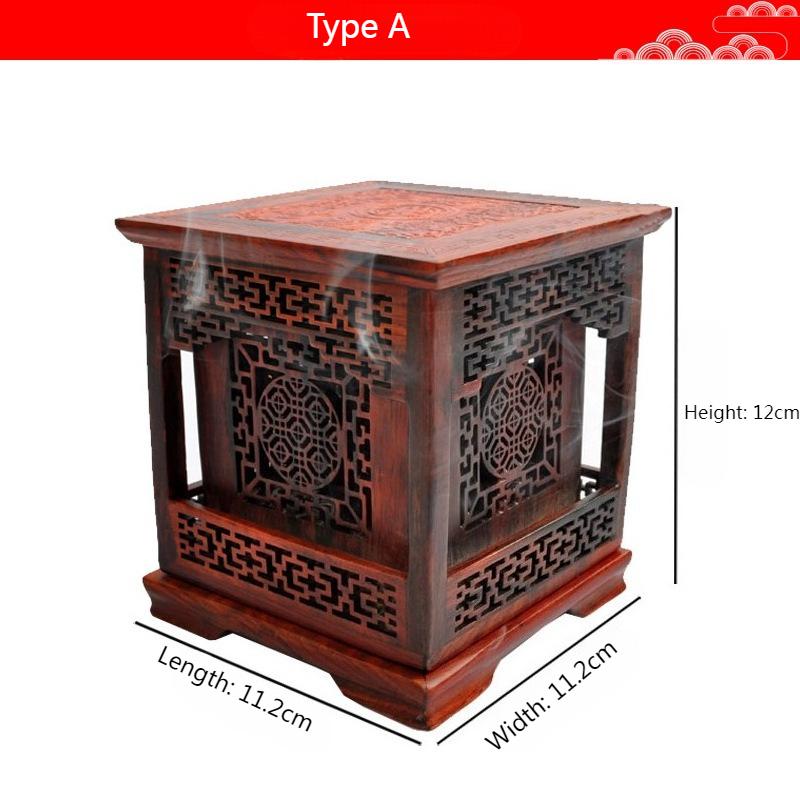 

Solid Wood Coil Incense Incense Burner/Temple Worship Buddha Ritual Meditation Religious Products Household Desktop Decorations