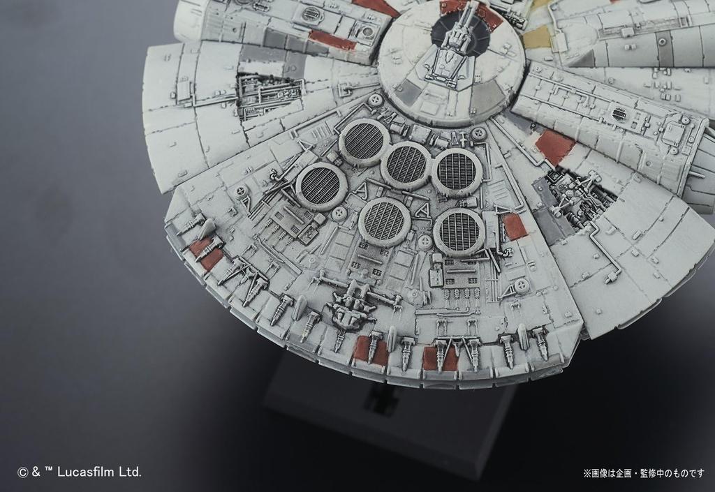 BANDAI SPIRITS Star Wars Vehicle Model 006 Millennium Falcon Plastic Model Packaging Pre-Colored (New Version)