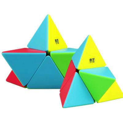 2x2 pyramídová kocka bez samolepiek magické kocky Profesionálne 2x2x2 puzzle rýchlostná kocka vzdelávacie hračky pre deti