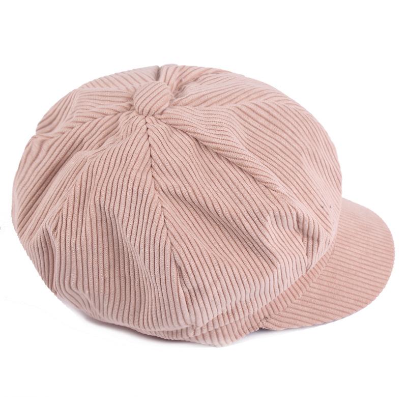 Beret Women's Octagonal Cap Spring and Autumn Painter's Cap Travel Newspaper Boy Cap Duck Tongue Hat Men and Women Hat