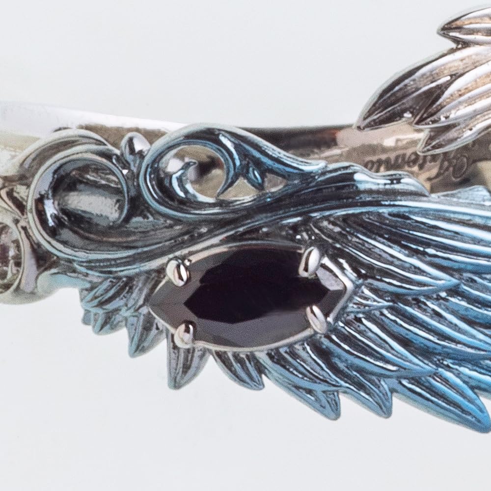 Artemis Kings Blue Wing Free Silver Brand Silver 925 Ring, Size, AKR0078, Men's Accessory, Jewelry, Ring,