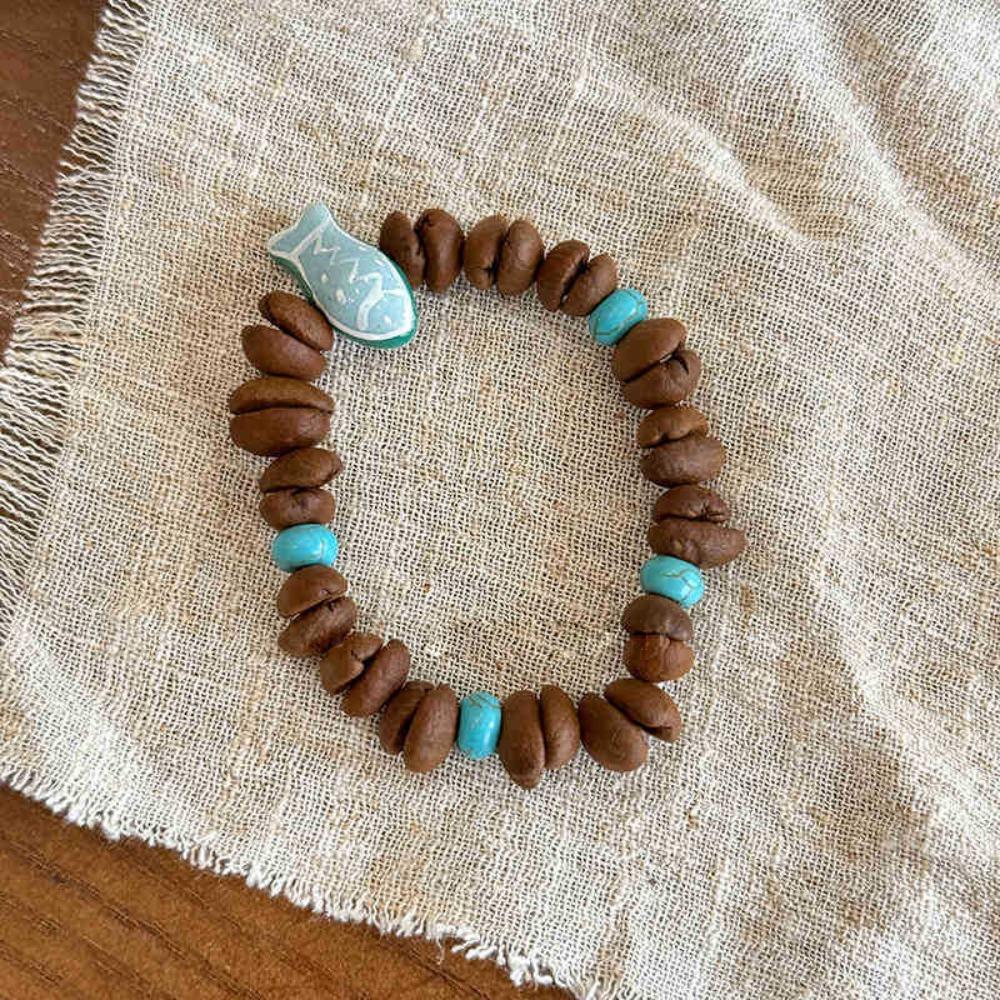 Dog Coffee Bean Bead Bracelet Fish Jewelry Accessories Fashionable Irregular Bracelet  Unisex