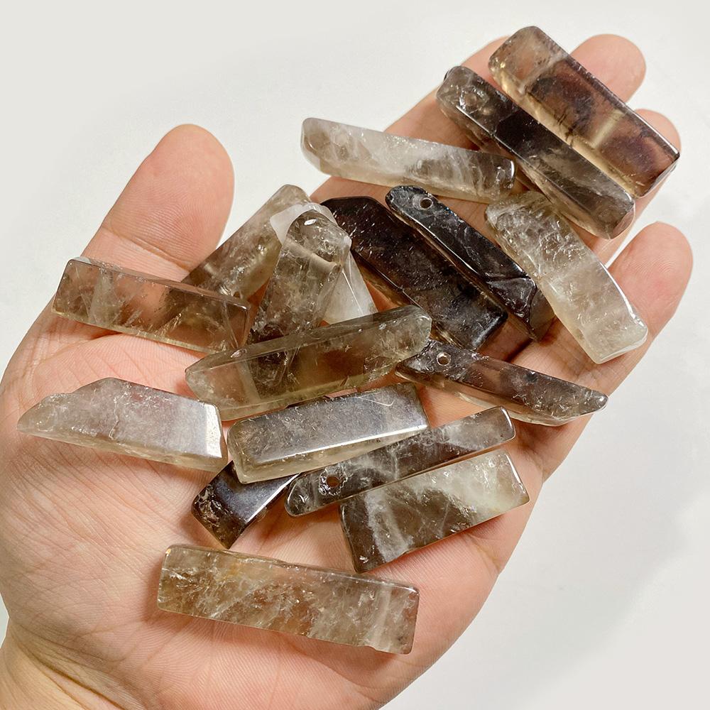 5pcs/lot Natural Gem Stone Beads Real Top Drilled Citrines Amethysts Labradorite Quartz Stick Beads For Jewelry Making Necklace